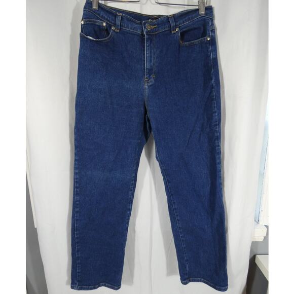 Style & Co Petite Women's Denim Jeans 12P Straight Leg Pockets - Picture 1 of 7